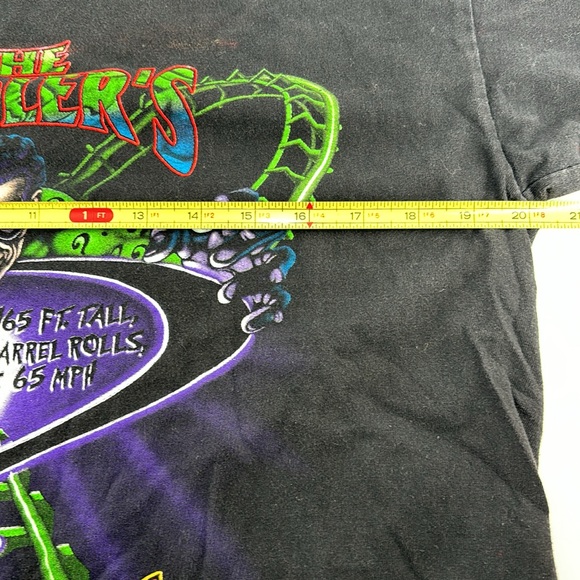 Vintage 1998 Riddlers Revenge six flags Magic Mountain T-shirt - Picture 7 of 9